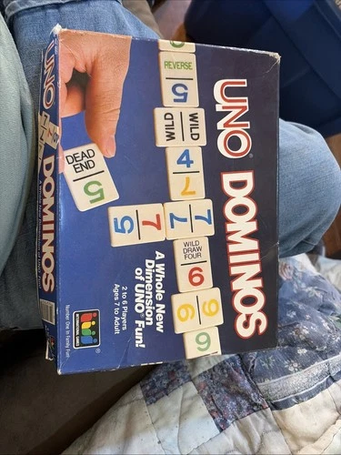 Vintage UNO Dominos Mattel 1989 Game 70+ Domino Tiles Replacement