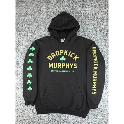 Dropkick Murphys Hoodie Mens Large Black Band Merch Shamrocks Made in USA