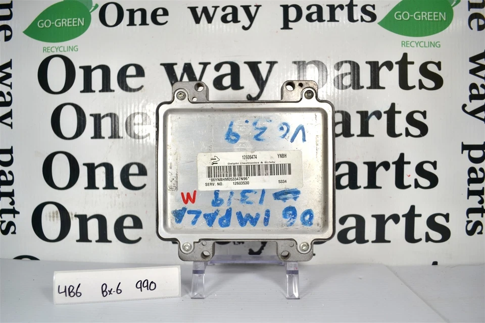 12603530 Chevrolet Impala 2007-2009 Engine Control Unit ECU Module 4B6 990 B6 - Image 2 of 4
