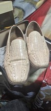 Stacy Adams Tan Ostrich Genuine Leather Dress Shoe Mens 8.5