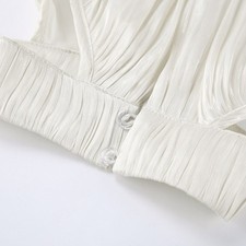 Women French-Style Off-the-Shoulder Puff Sleeve Halter Top Blouse Shirt Summer