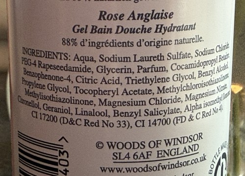 Woods of Windsor TRUE ROSE Moisturizing Bath & Shower Gel 8.4 fl oz Pink - Picture 6 of 7