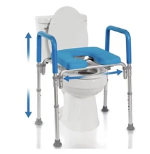 Platinum Health Original Ultimate Padded Raised Toilet Seat Handles  Adjustable