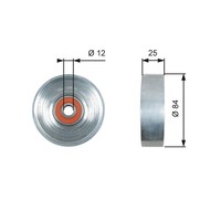 Gates T39178 Spannrolle, Keilrippenriemen FüR Nissan