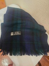 Paris Blue and Green Plaid Scarf PRELOVED 