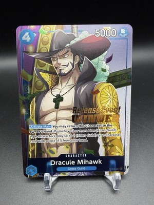 Dracule Mihawk (OP11 Release Event Winner) P-081 One Piece Promotion Cards Foil