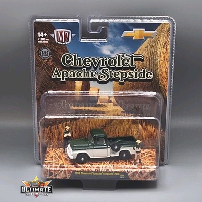 2025 M2 Machines Diorama~1958 Chevrolet Apache Stepside 2WD Model 1/64 Scale