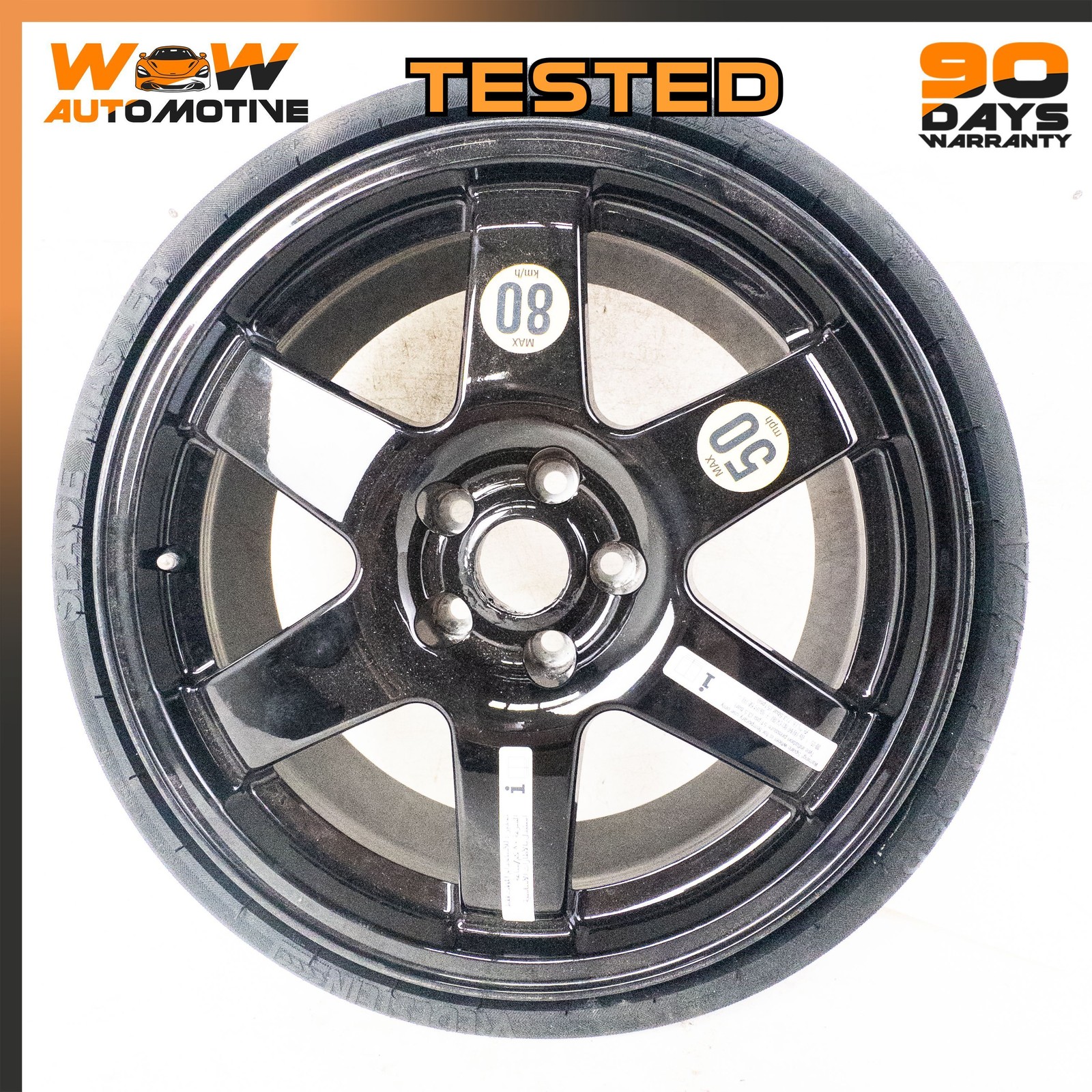 13-19 MASERATI QUATTROPORTE S Q4 GHIBLI EMERGENCY SPARE TIRE WHEEL DONUT RIM OEM