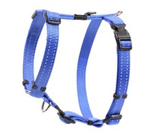 Blue Reflective Adjustable H Harness Small Dogs Pet Walking Leash Vest