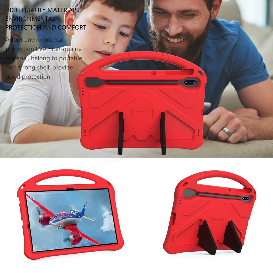 Funda Dteck para Samsung Galaxy Tab S10+/S9+/S7 FE/Galaxy Tab S8+, apta para niños... Foto 4 de 4