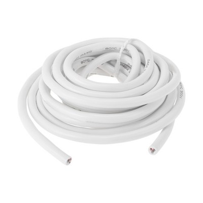 Electrical Ground Wire Automotive Power Wire 18FT White TC 12AWG 3 Conductor