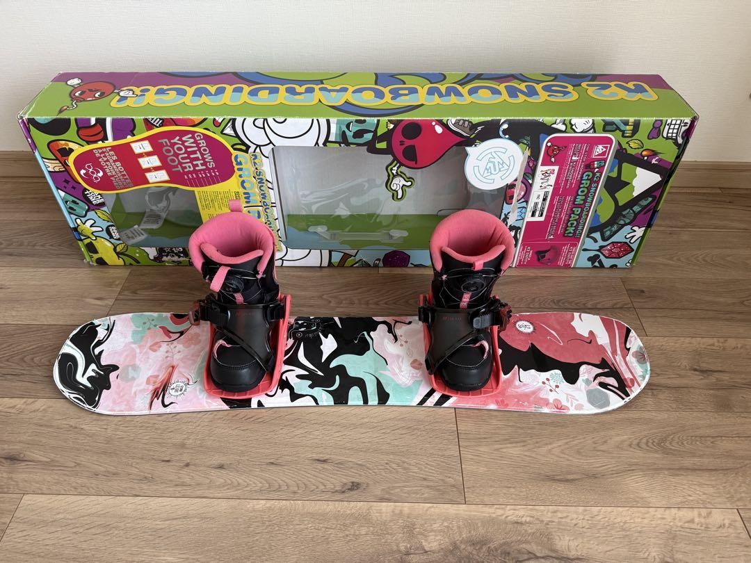 K2 スノーボード マルチカラー ブーツ付き　90cm ブーツ16.5cm K2 Snowboard Multicolor Boots 90cm Boots 16.5cm | eBay