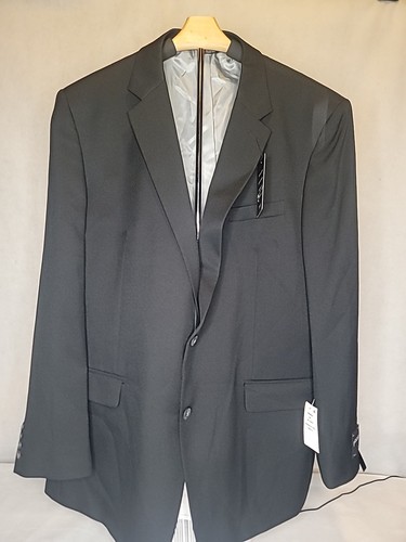 Haggar Classic Fit, Big & Tall Suit Jacket Men, Black, 50 Long - Picture 2 of 12