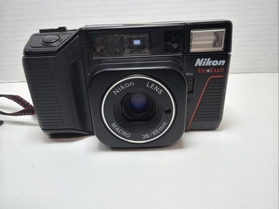 Nikon Tele Touch Point & Shoot 35mm Film Camera 38/65 Macro Lens