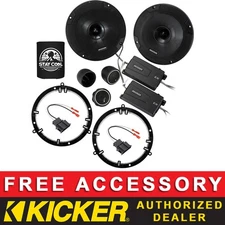 KICKER CSS654 6.5" OEM SPEAKER REPLACEMENT FULL KIT FOR VW GTI 2006-2014