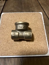 Brass 1/2" BSP Female (screw thread) to 15mm x15mm End feed Tee plumbing fitting