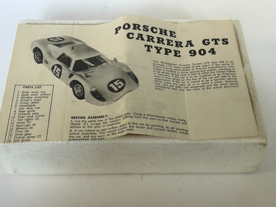 Strombecker Porsche 904 GTS (Red) 1/32 scale slot car with box | eBay