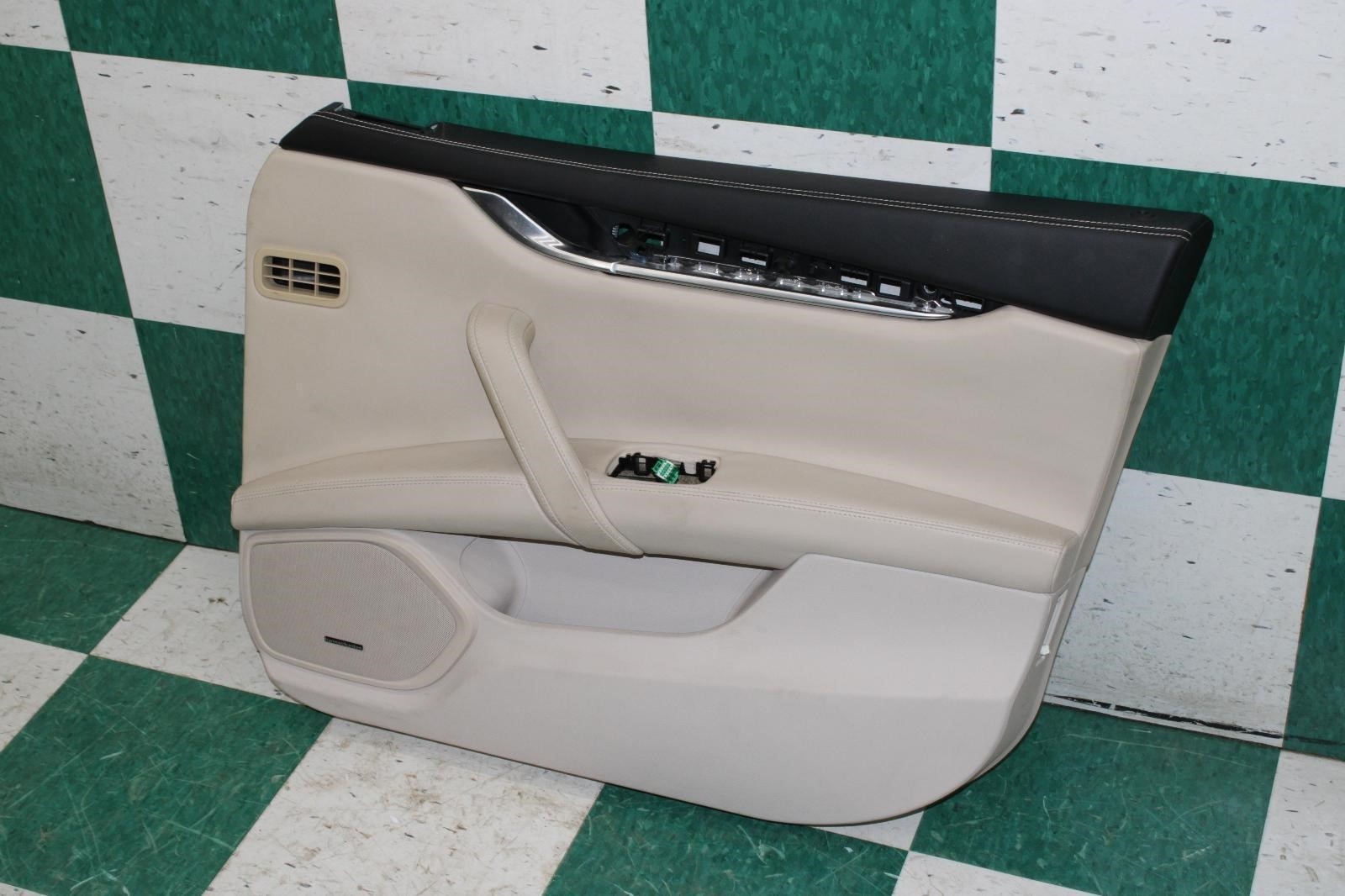 14-17 Ghibli Sabbia Tan RH Passenger Front Interior Door Trim Panel Factory OEM