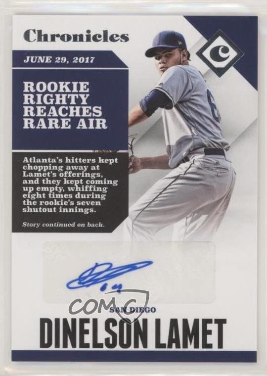 Dinelson Lamet #CA-DL 2017 Panini Chronicles Baseball Autographs