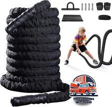 Cuerdas de ejercicio para gimnasio en casa, cuerda de entrenamiento con peso US