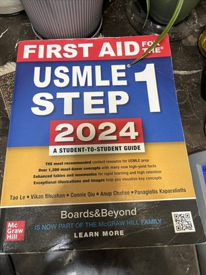 First Aid for the USMLE Step 1 2024 by Vikas Bhushan, Tao Le MUCH HIGHLIGHTING
