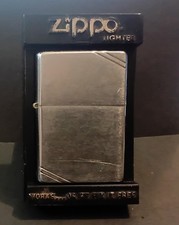1999 D XV  Made in USA Pocket Zippo Cigarette Lighter with Display Case # 014576