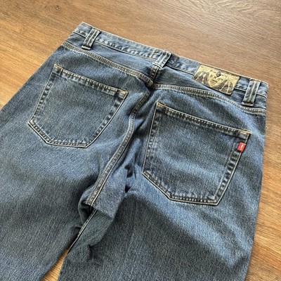 Y2K JOOP Jeans Blue Denim Skater Grunge Jeans Sz 34 HEMMED