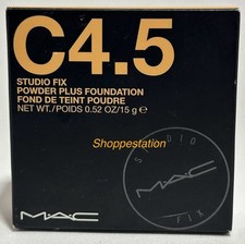 MAC Studio Fix Powder Plus Foundation Shade C4.5 Full Size 15g Original Formula