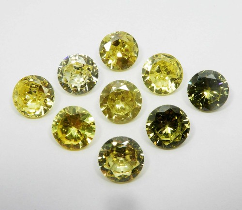 Zircon Orange Color Cubic Zirconia Round Cut ,Lab Created Loose Gems - Picture 28 of 44