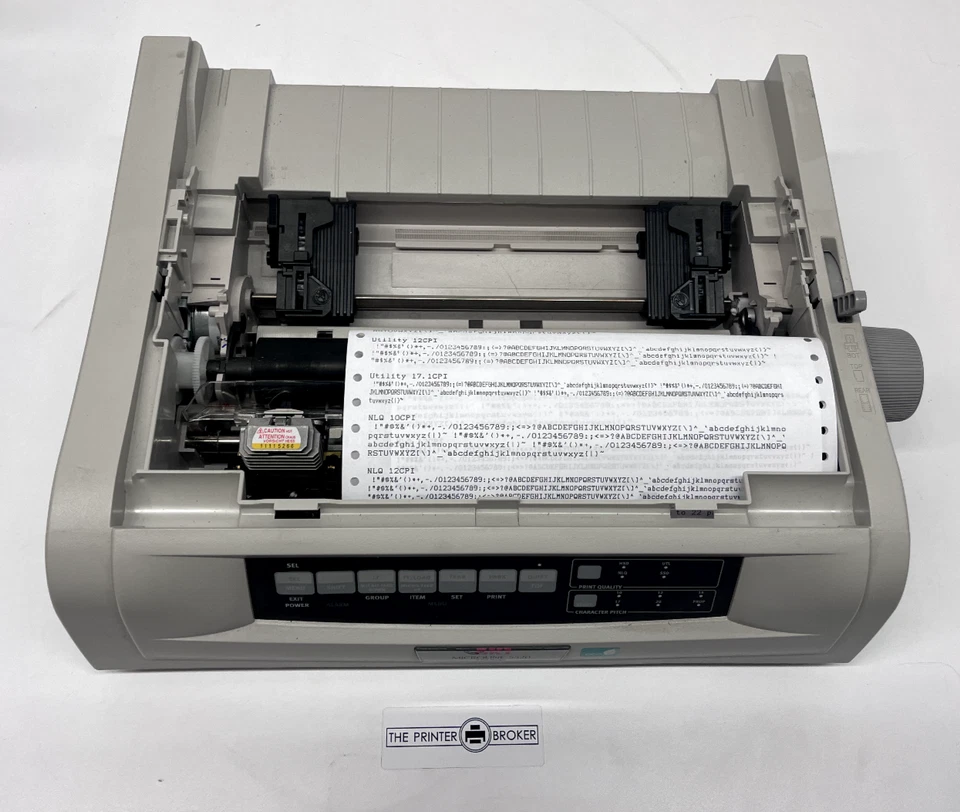 OKI Microline ML-5520 Eco A4 Mono Dot Matrix 9 Pin Printer D22900B - Image 3 of 4