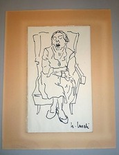 NEDO LUSCHI, Schizzo a pennarello su carta