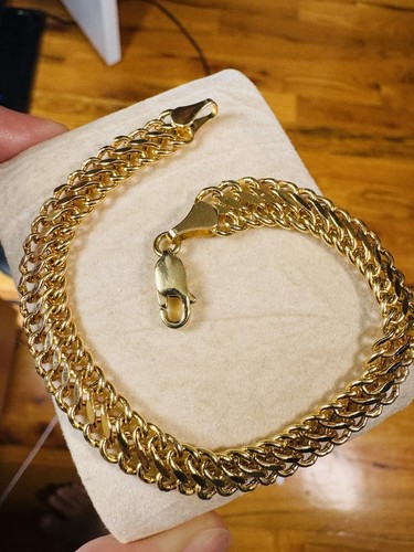 18K Dubai Gold 7.25” /7.5” Long Women’s Infinity Love Bracelet 7.9g 9mm - Picture 15 of 18