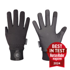 eQUEST Waterproof Riding & Yard Gloves – Black | Warm, Grippy & Touchscreen