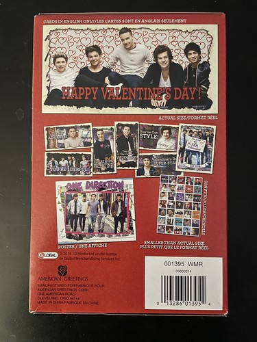 2014 One Direction 1D Valentinstagskarten 32 Karten + 35 Sticker + Poster NEU VERSIEGELT! - Bild 2 von 2