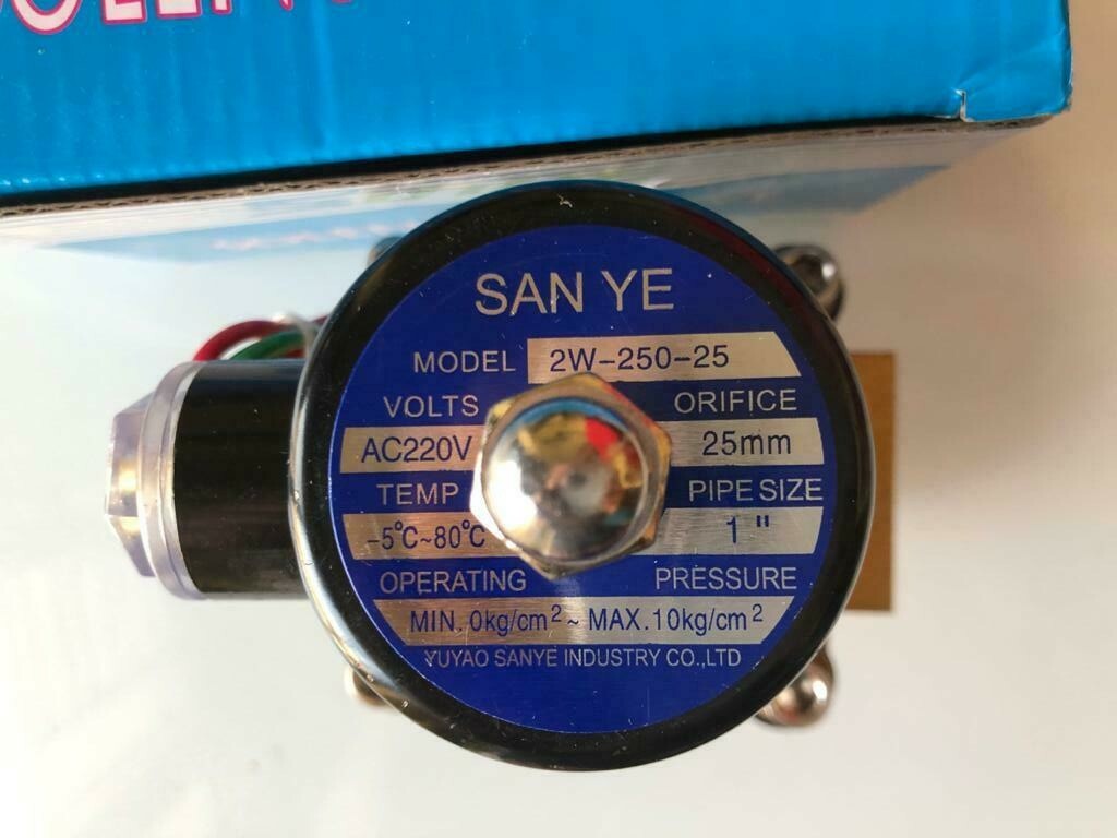 TAILONZ 1 Inch NPT Brass Electric Solenoid Valve - AC110V Normally Closed For Water, Air, Oil