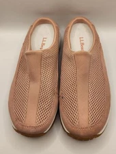 Women's LLBean Mesh Mules Clogs Rose Shoes Sz 6.5 M Used Good Condition