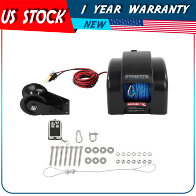 Find 45 LBS Boat Anchor Winch Electric Marine Winch With Wireless Remote Free Fall In CA, United