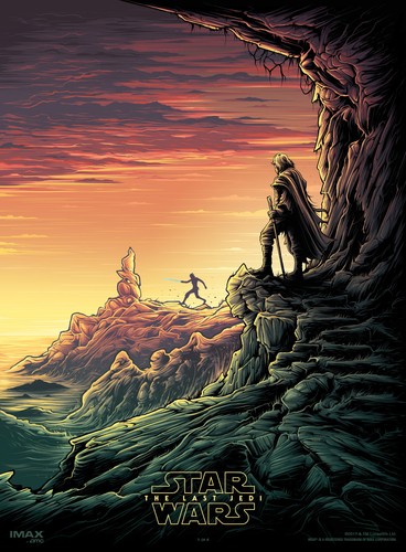 GUERRE STELLARI STAR WARS THE LAST JEDI POSTER IMAX DAN MUMFORD MARK HAMILL - 第 1/1 張圖片