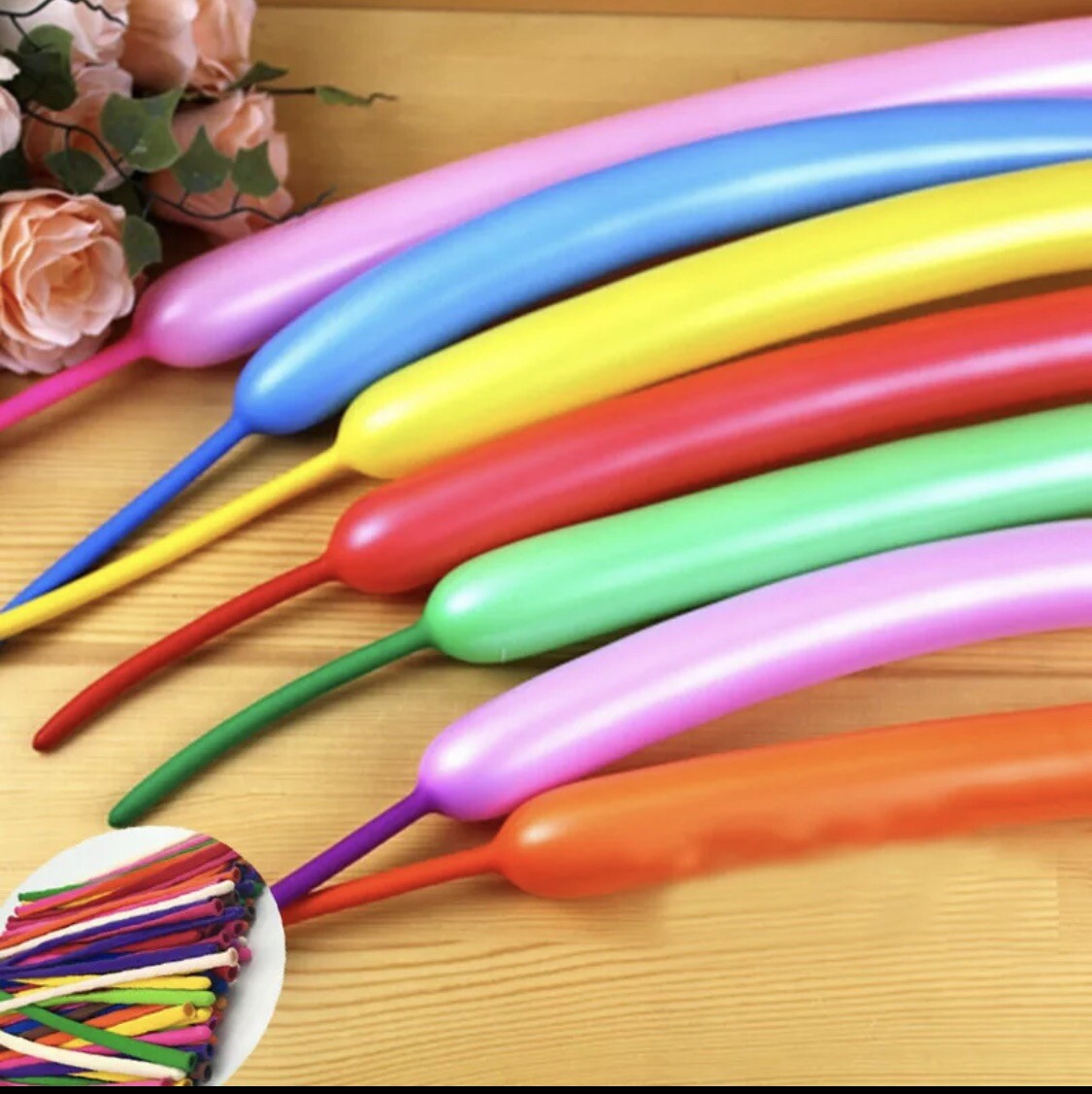 New LONG Modelling Balloons Multi Colours Latex 100 In a Pack