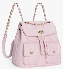 CLUCI Small Backpack Purse for Women,Mini Vegan Leather Tabby Backpack for Woman