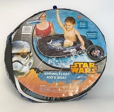 Swimways Star Wars Spring Float Kids Boat Inflatable Swimming Pool Beach