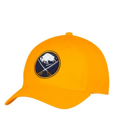 Buffalo Sabres NHL Adidas Unisex Gold Structured Flex Cap