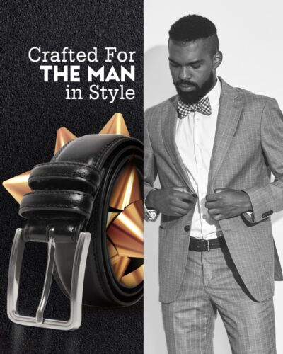 Genuine Leather Belts For Men Classy Dress Belts Mens Belt Many Colors & Sizes - Picture 4 of 24