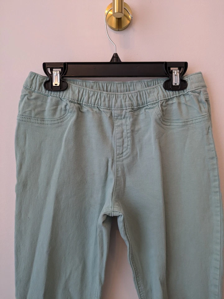 Pantalón de mezclilla Carter's verde azulado cintura elástica talla juvenil 12 Foto 2 de 4