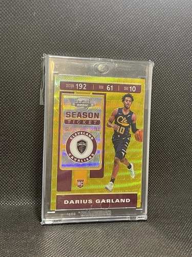 2019-20 Contenders Optic Basketball, Gold Wave Darius Garland SSP RC