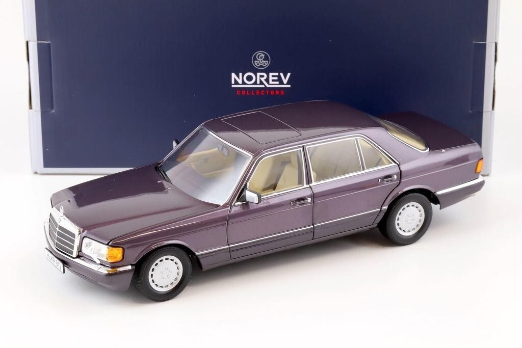 Norev Mercedes-Benz 1:18 560 SEL W126 1985-1991 Purple 183544 | eBay