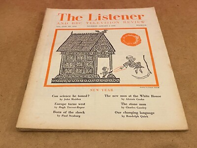 THE LISTENER & BBC TELEVISION REVIEW MAGAZINE 2/1/1964 LYNDON B JOHSON PRESIDENT