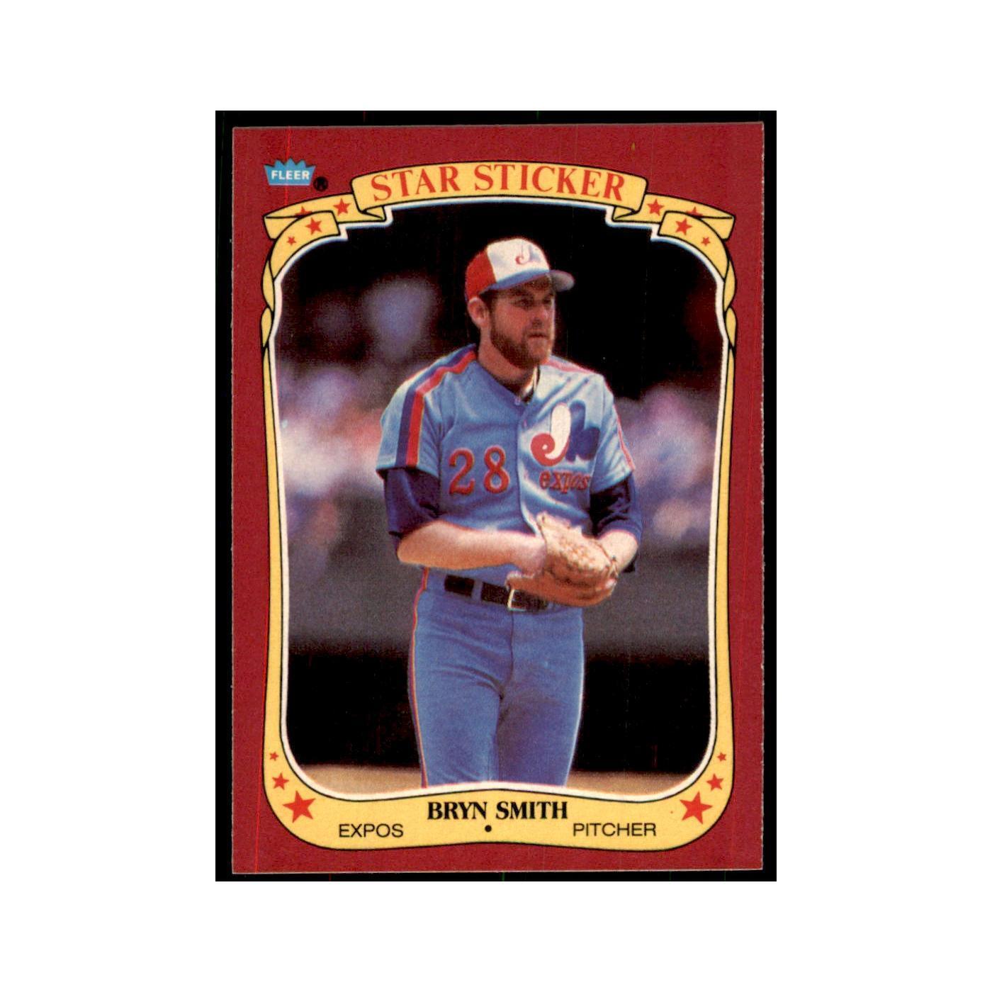 1986 Fleer Star Stickers Bryn Smith Baseball Cards #110