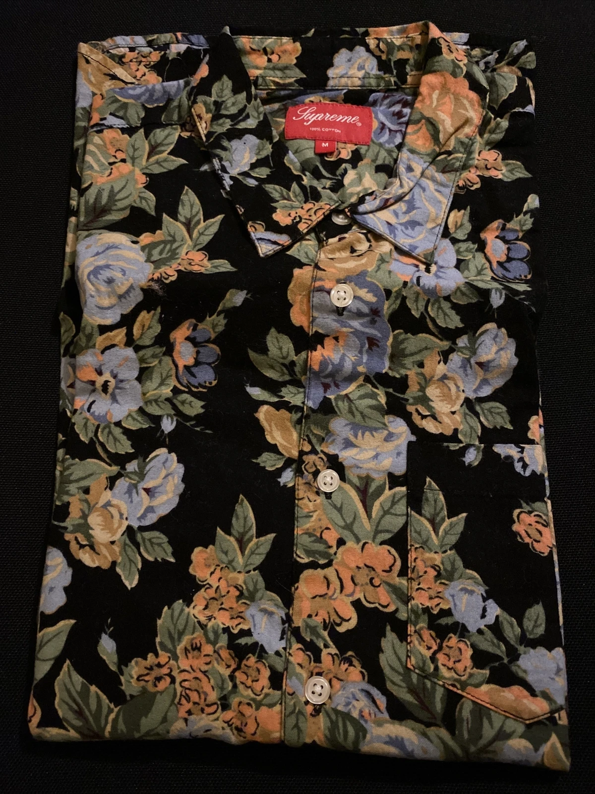 Chemise Supreme Flowers V Rare & Hyped 2014 Neuve Medium 