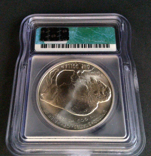 2001-D Silver Commemorative Dollar- The American Buffalo - ICG MS 69 - Picture 14 of 14